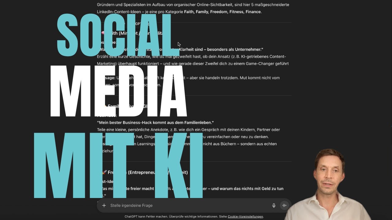 Social Media Content Strategie - z.B. LinkedIn mit KI automatisieren