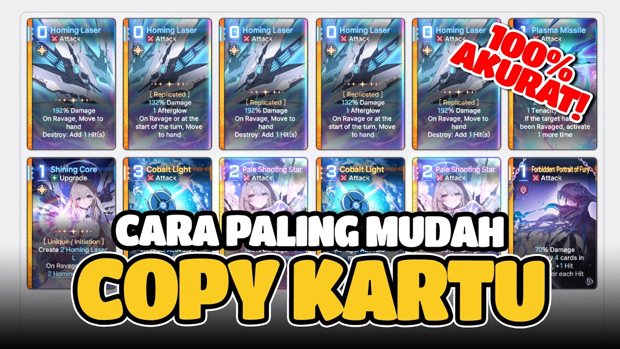 5 TIPS CARA COPY KARTU PALING GAMPANG - Chaos Zero Nightmare