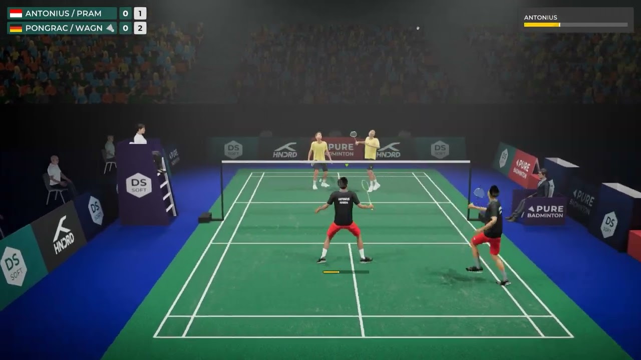 Pure Badminton  - Mens Doubles Gameplay