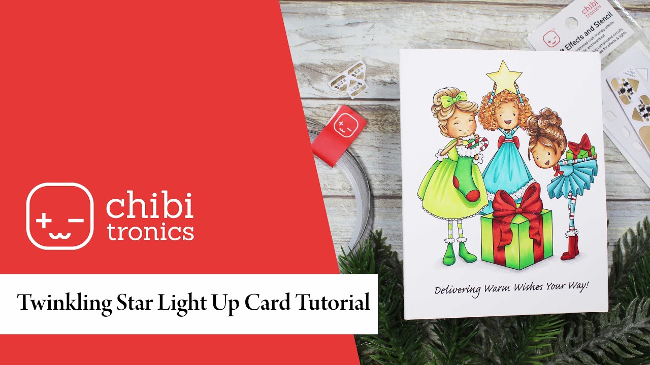 Twinkling Star Christmas Pixies with Chibitronics Effect Stickers