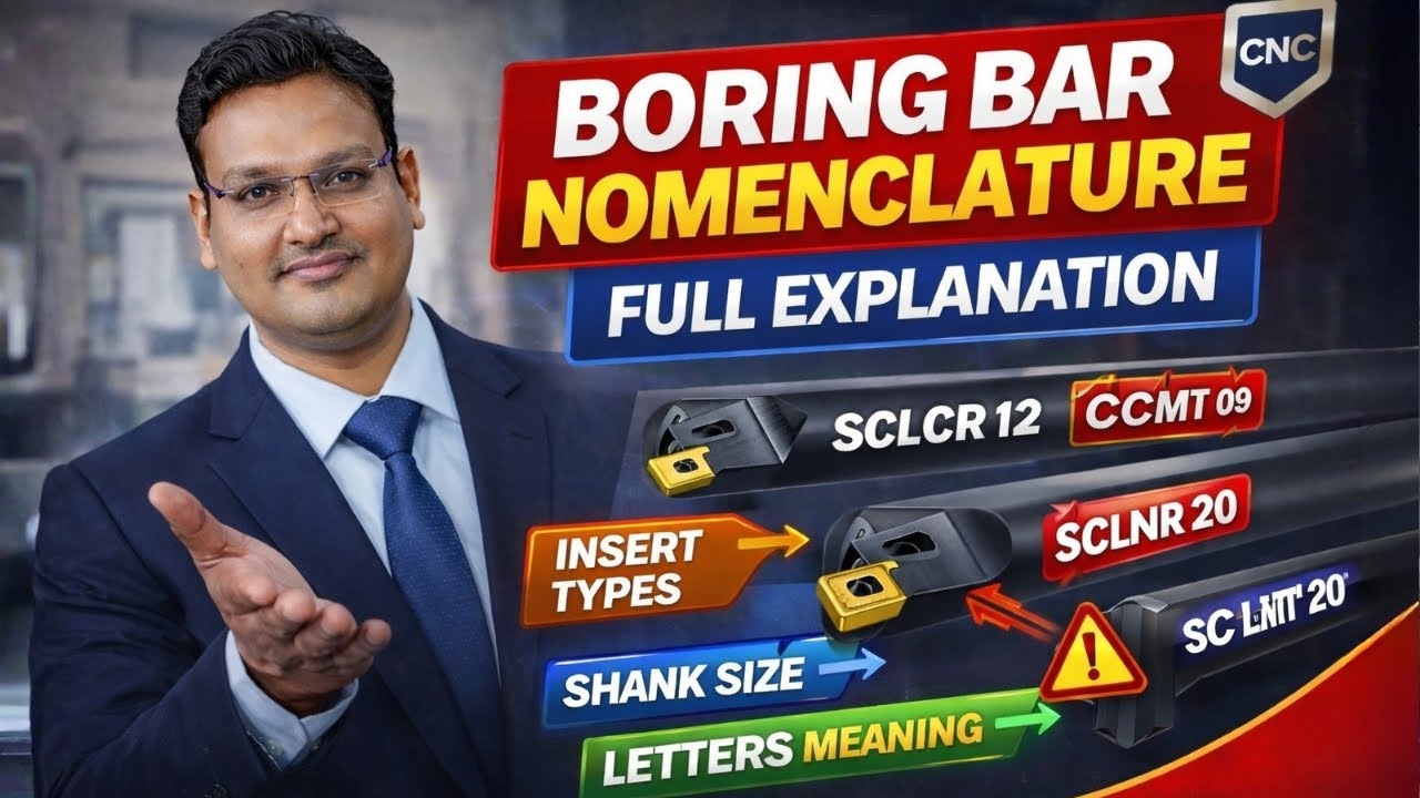 Boring Bar Nomenclature Explained | CNC Boring Tool Grades & Insert Selection Guide