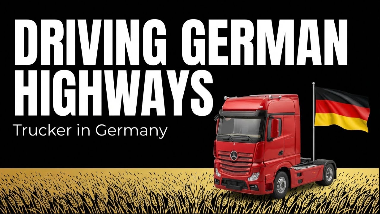 يوم كامل مع سائق شاحنة في المانيا | TRUCK DRIVER LIFE IN GERMANY