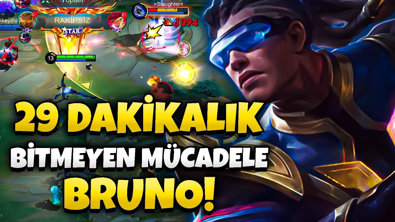 29 DAKİKALIK BİTMEYEN MAÇ BRUNO!- BÜTÜN LORDLARI ALDIK AMA KULELERİNİ ASLA! - Mobile Legends