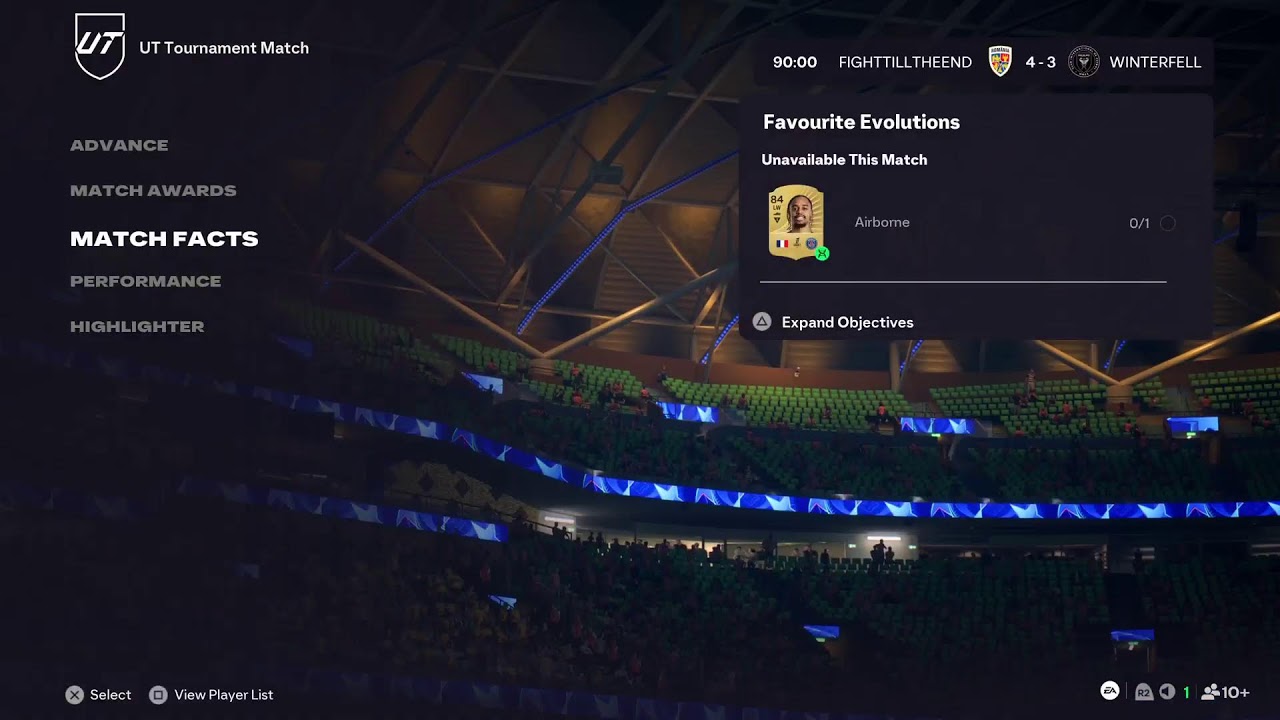 1050 fc points tournament fc 26