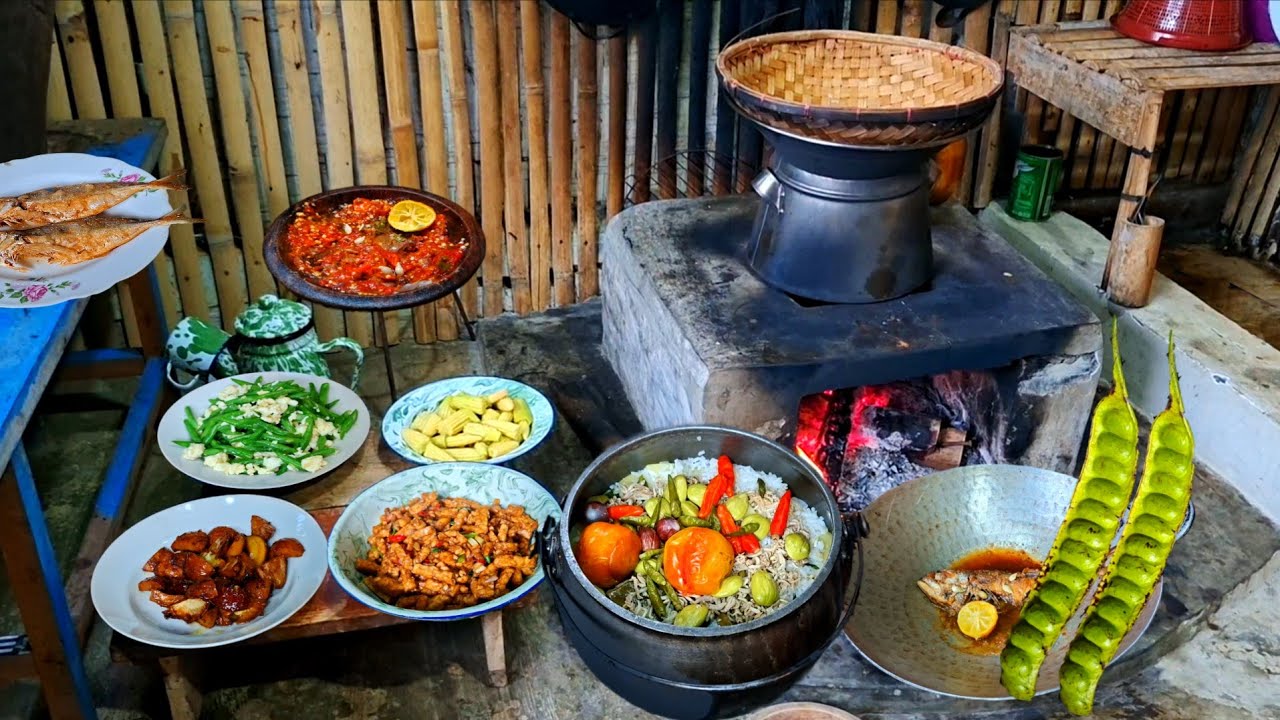 NASI LIWET DUN JERUK PETE MENU DI JUM'AT BERKAH‼️GORENG PEDA MERAH,SAMBEL,PETE,DAN JENGKOL