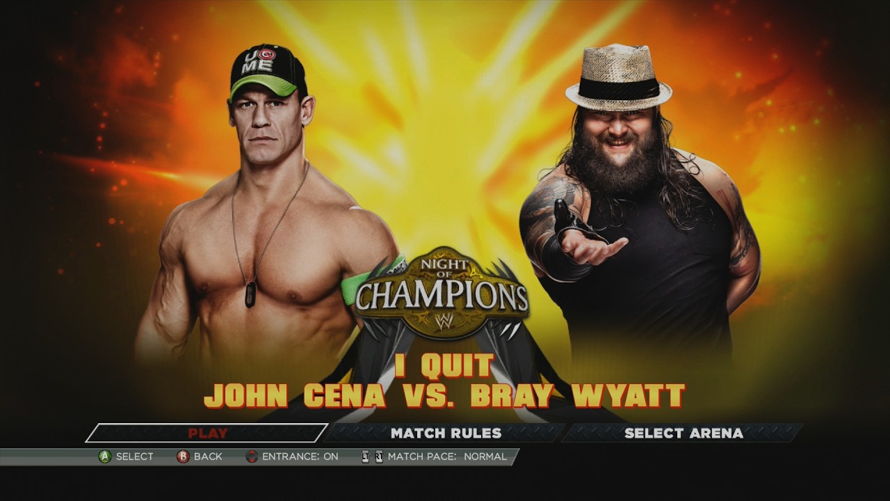 WWE 2K15: JOHN CENA VS. BRAY WYATT - 