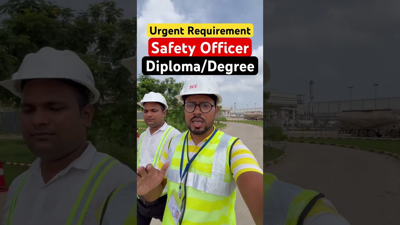 Need Safety Officer Diploma/Degree #job #shorts