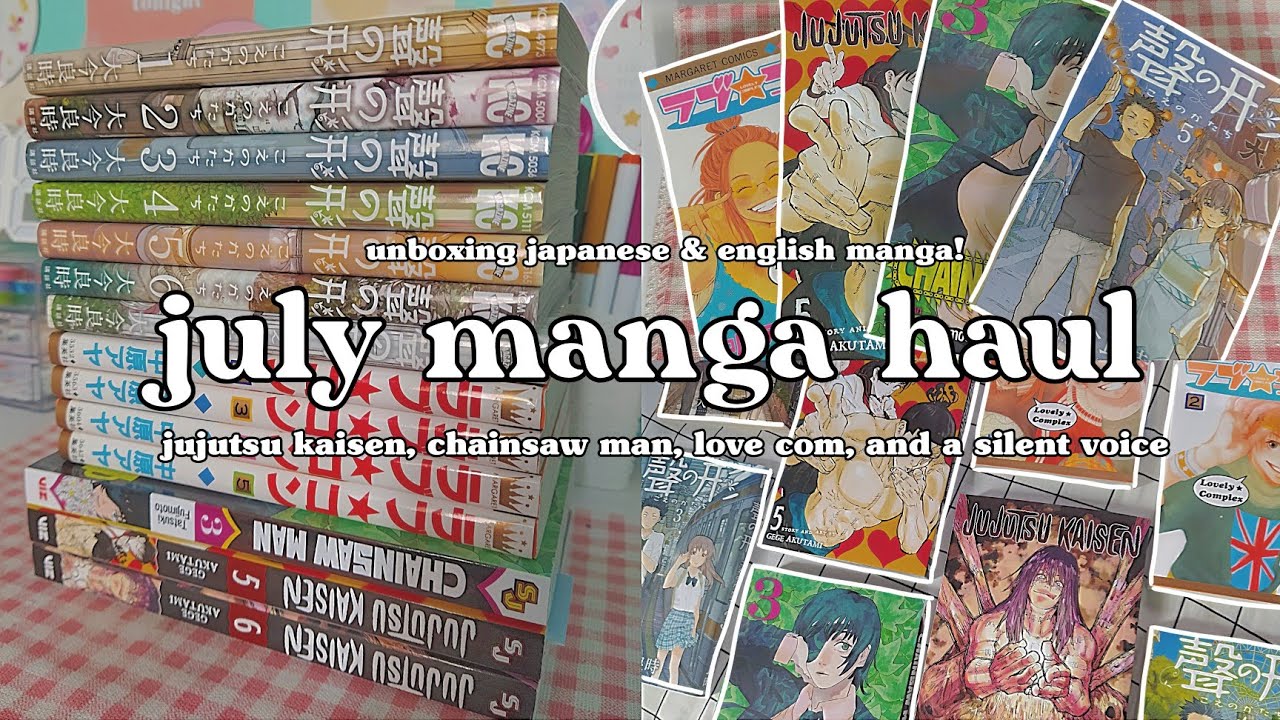 📚 manga haul! (july 2021) | unboxing japanese & english manga | 14 volumes 📦