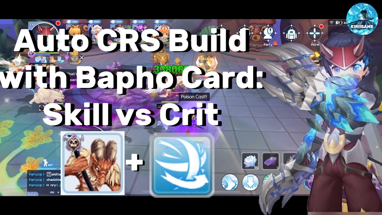 Auto CRS Build: Skill damage vs Crit Damage builds | Baphomet card worth? | Ragnarok M: Eternal Love