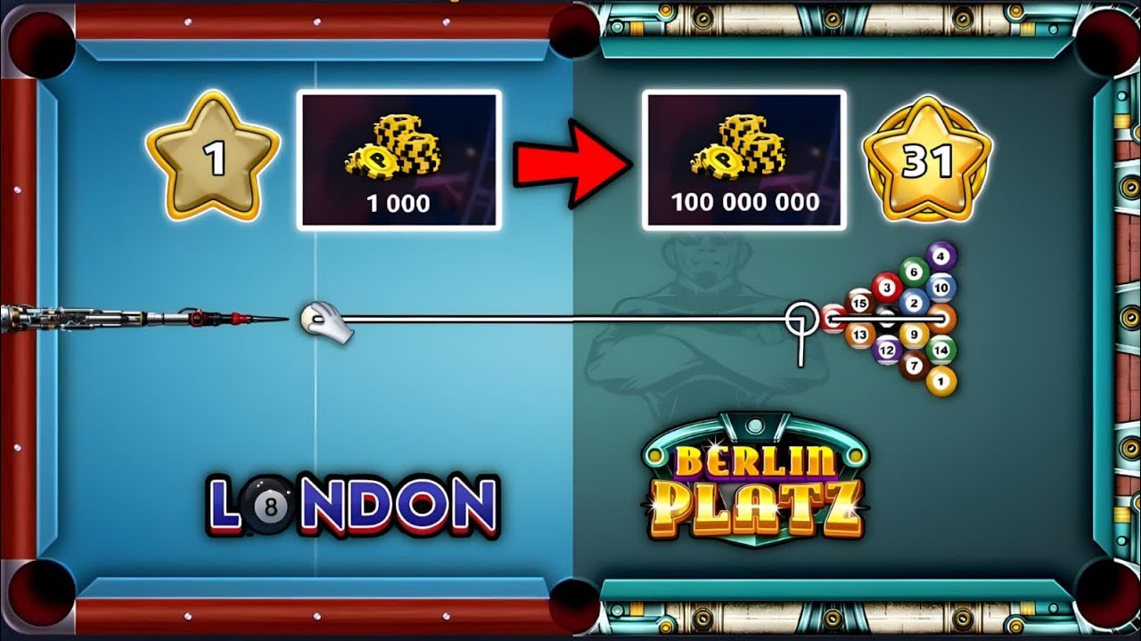 1k COIN'S to 113M 🔥 in one video - Level 1 to level 31 - 8 Ball pool | unknown gamer 8bp