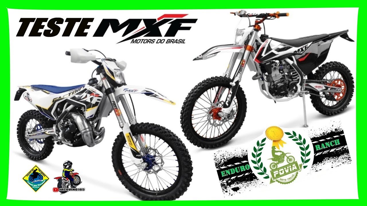 TESTE MXF RX 250 4 TEMPOS - MXF TS 250 2 TEMPOS - POVIA MOTO TRILHA