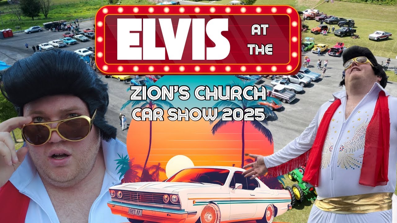 Elvis at the 2025 Zion's Church Car Show!
