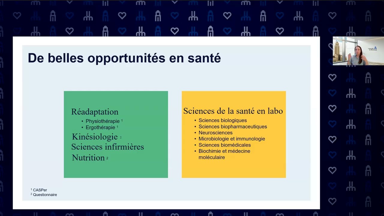 L’admission en santé à l’UdeM