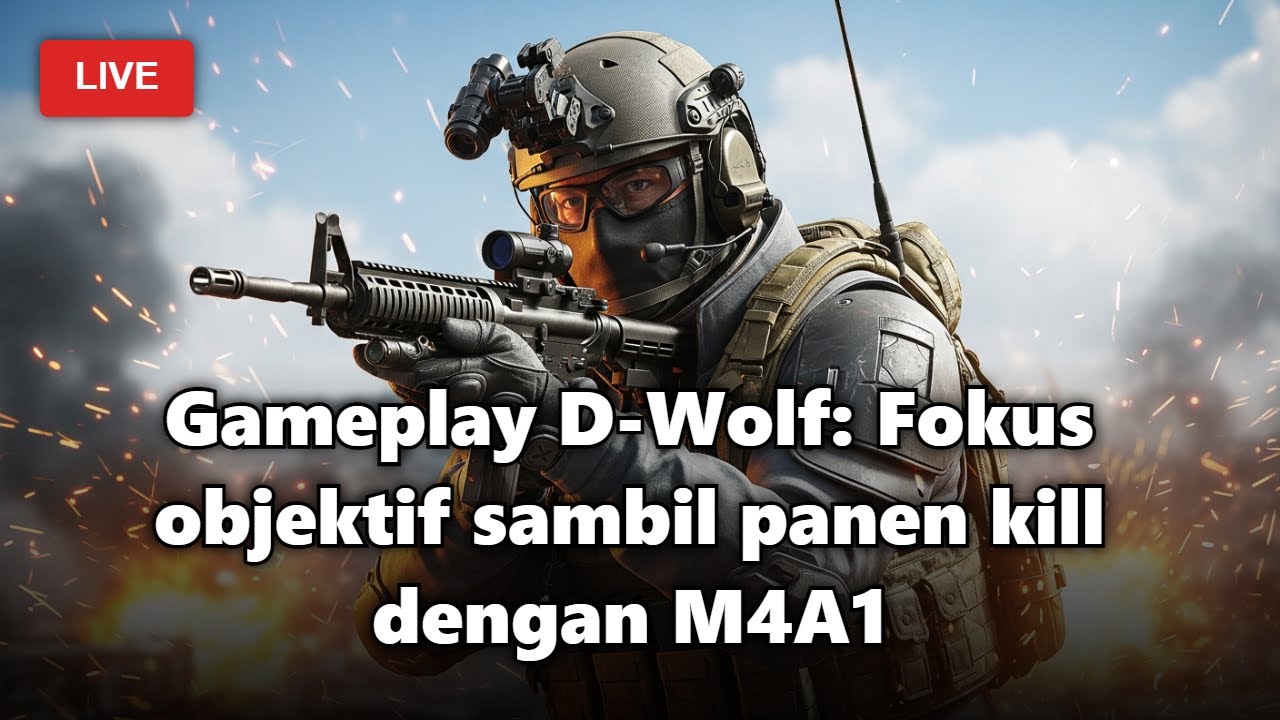 🔴 [LIVE] Gameplay D-Wolf: Fokus objektif sambil panen kill dengan M4A1 Part 2
