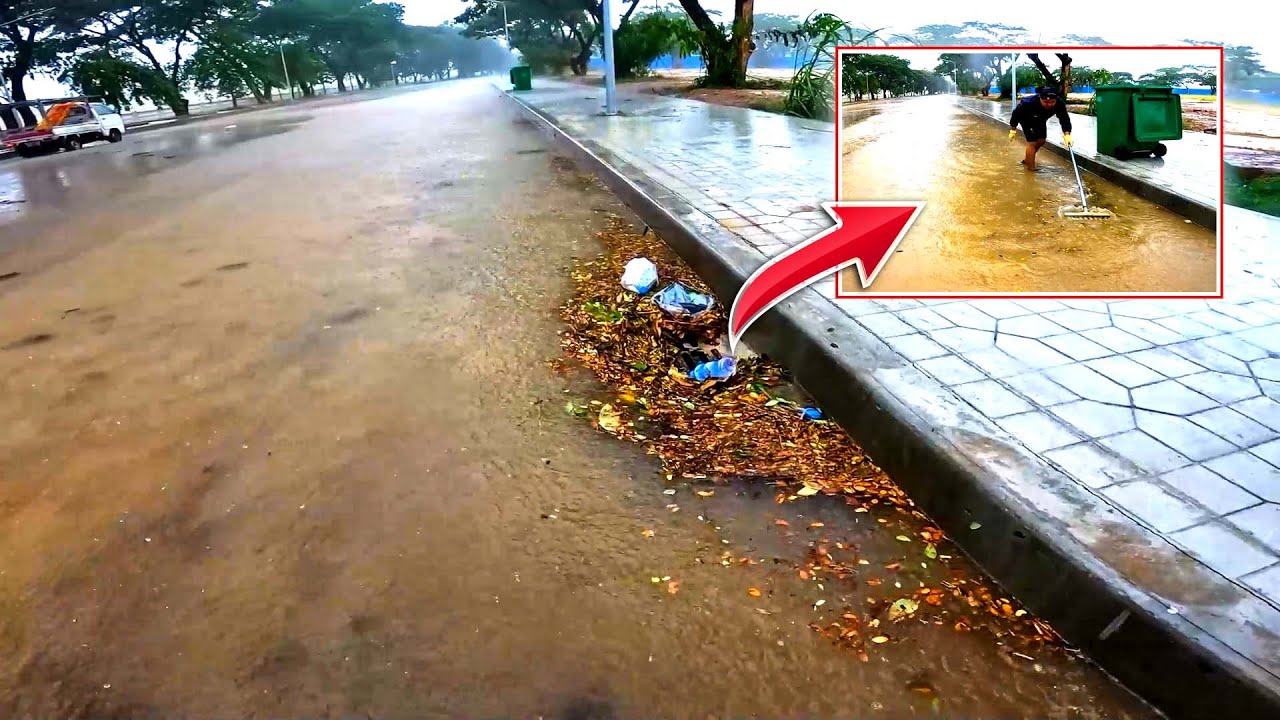 Rescuing the City Unclogging Flash Flood Drains in Action