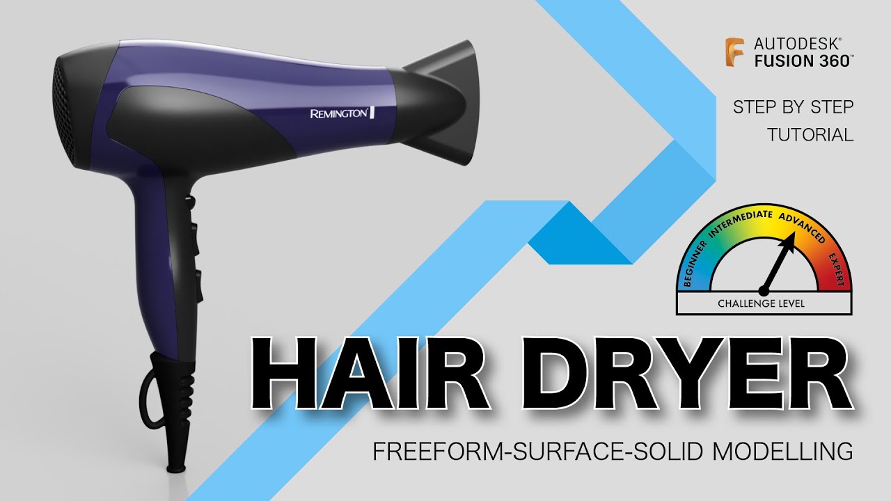 Fusion360: Hairdryer