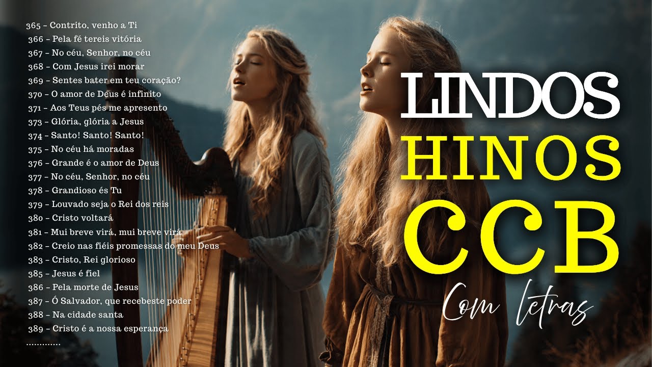 🌿Tesouros Escondidos da CCB COM LETRAS – Hinos que Trazem Paz... #hinosccb #ccbhinos
