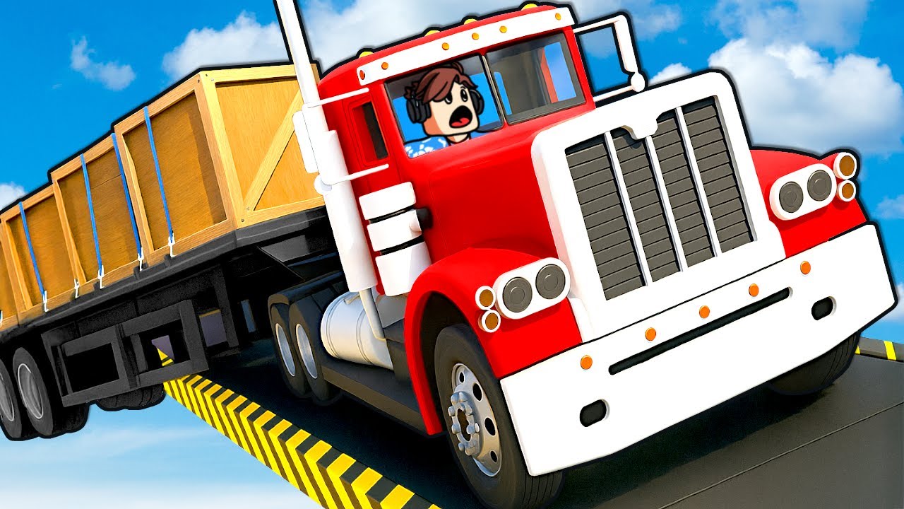 SEMI TRUCK OBSTACLE COURSE?!
