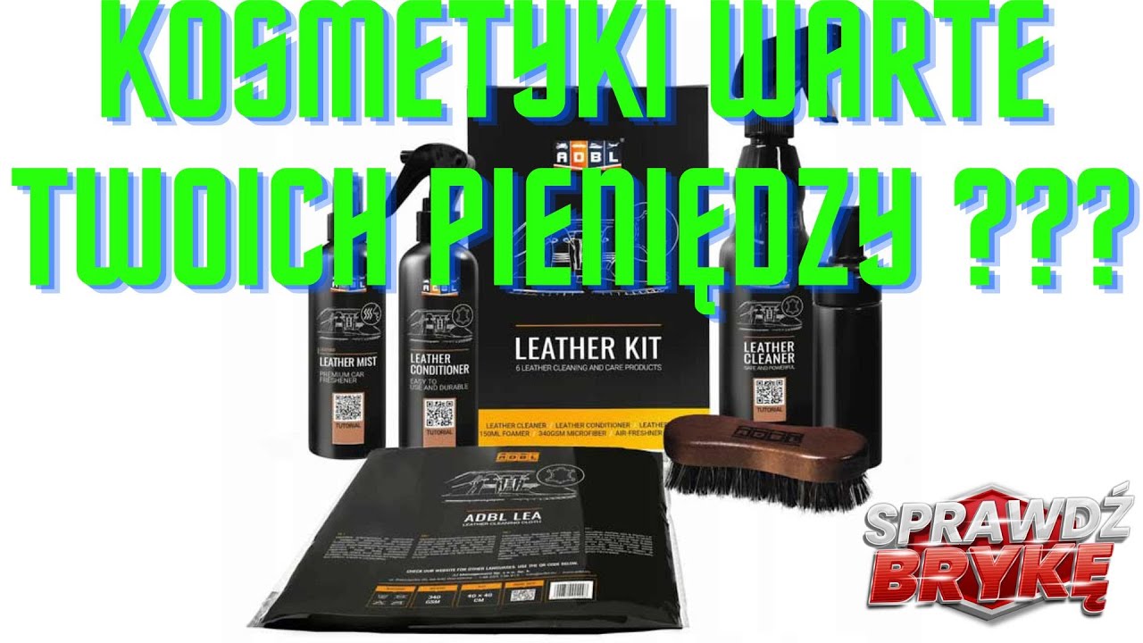 Test ADBL Leather Kit (Leather Cleaner, Conditioner, Mist) CZY KOSMETYKI WARTE POLECENIA ???