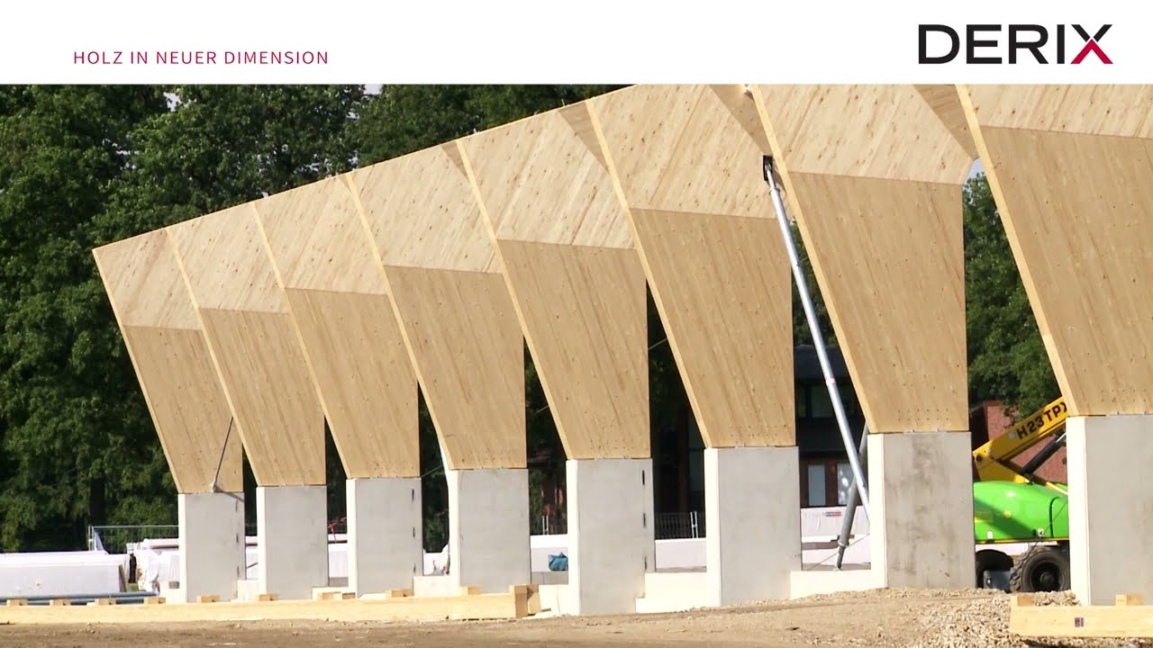 Tragwerkmontage: Reithalle Riesenbeck