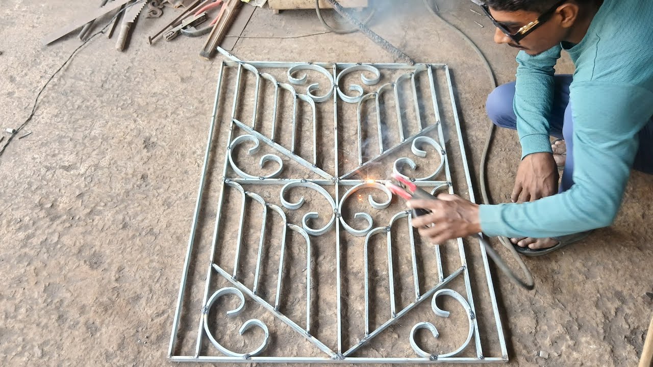 “Modern Grill Design Welding | Easy Iron Gate Grill Making Step by Step”