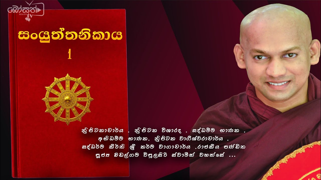 සංයුක්ත නිකාය උගෙනිමු - මුල් සූත්‍ර 5 | බඩල්ගම විපුලසිරි හිමි 