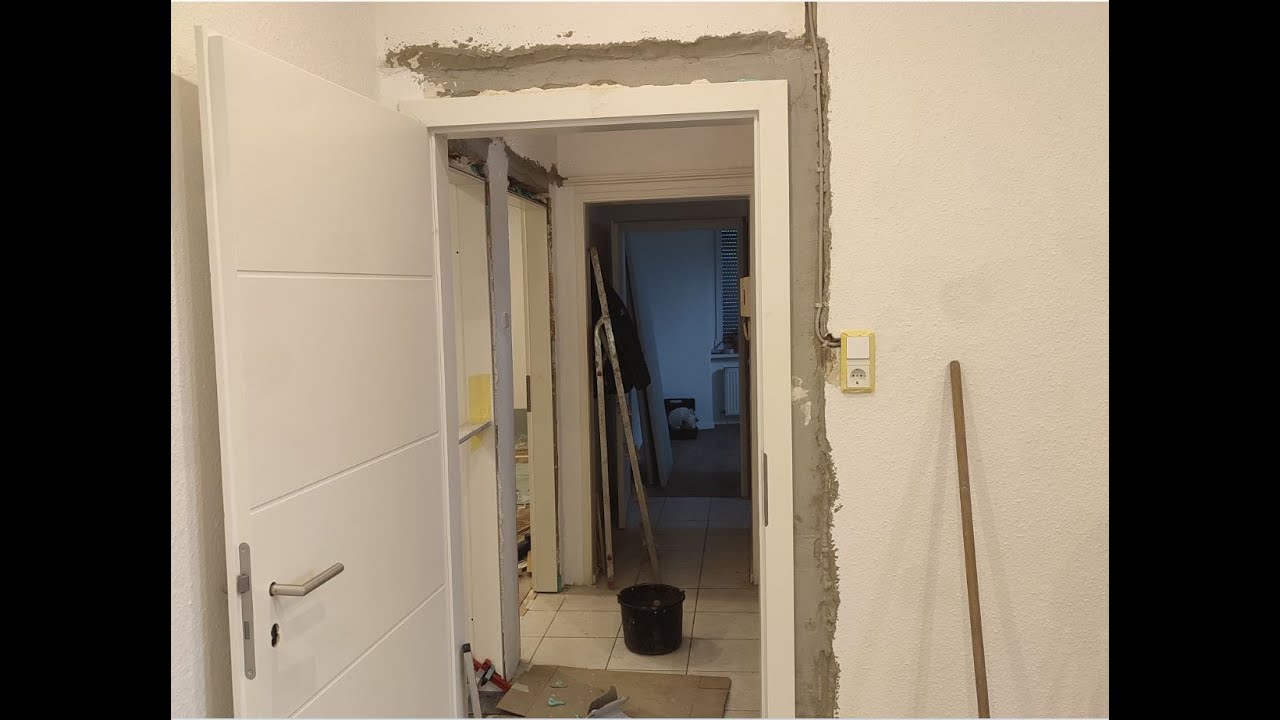 Kitchen entrance door installation - K&uuml;chen Eingangst&uuml;r - Part 01 - 1067