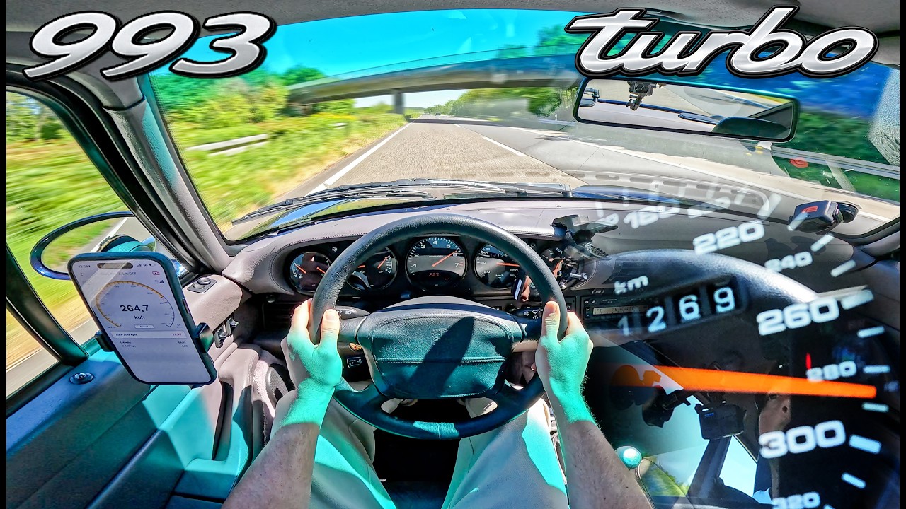 PUSHING a 30 year old Porsche 911 Turbo 993 to its LIMIT on the AUTOBAHN