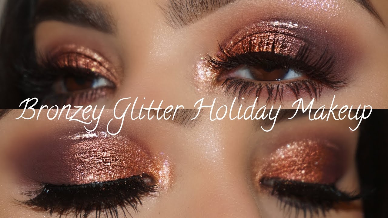 Bronzey Glitter Holiday Makeup || MAC X PatrickStarrr Holiday Collection