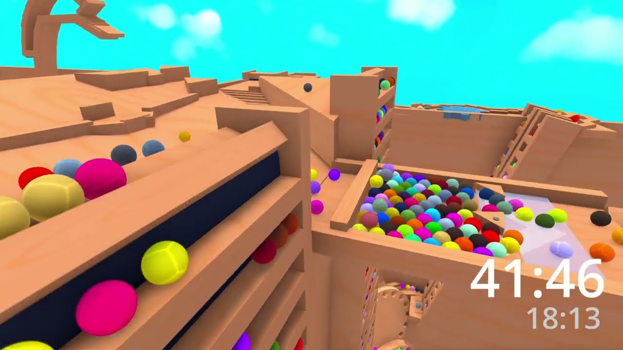 1 HOUR TIMER Marble Race in Marble World
