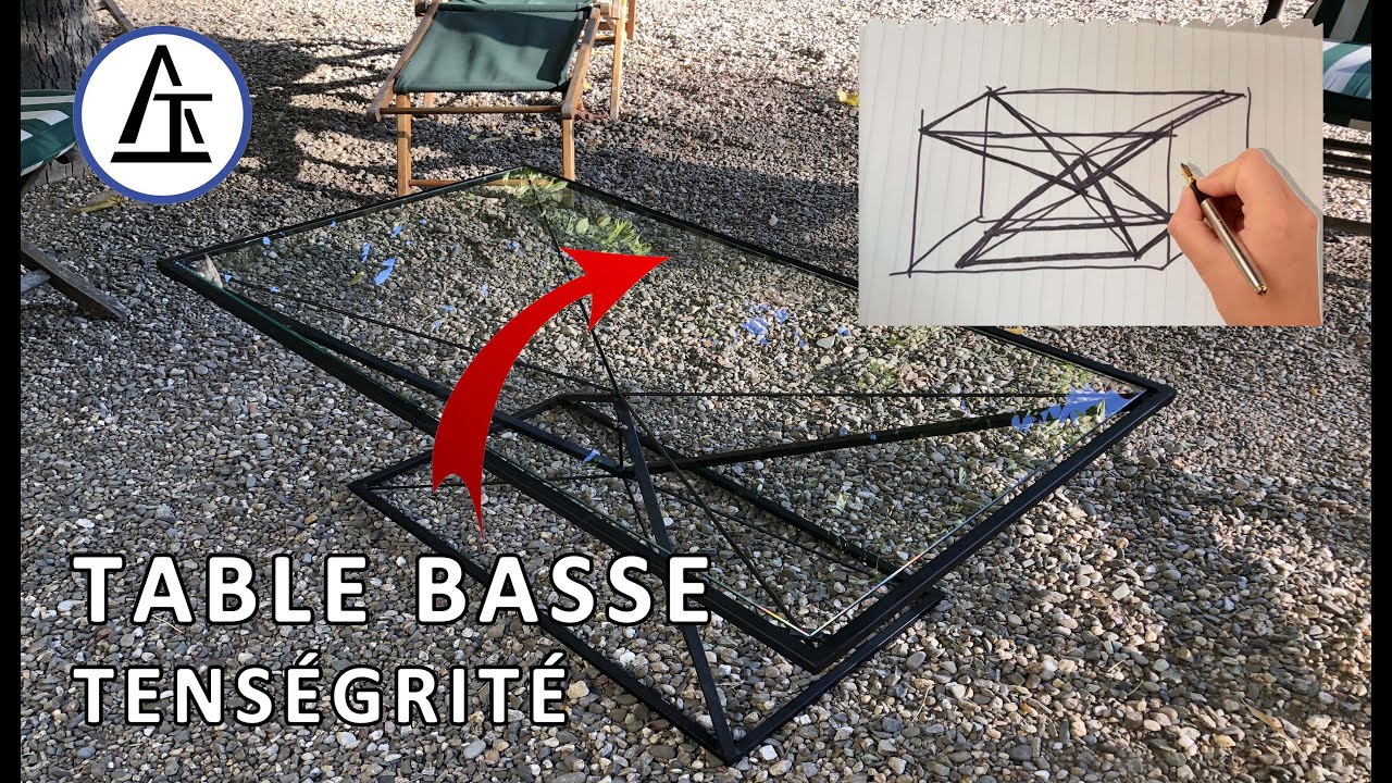 DEFI : TABLE BASSE TENSÉGRITÉ (Résultat abusé)