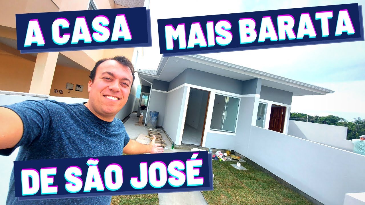 😲 HOJE QUAL O PREÇO DA CASA MAIS BARATA DE SÃO JOSÉ SC?