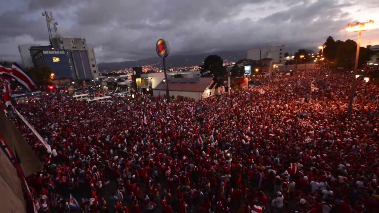 Costa Rica celebración pase a 4tos de Final / Brasil 2014