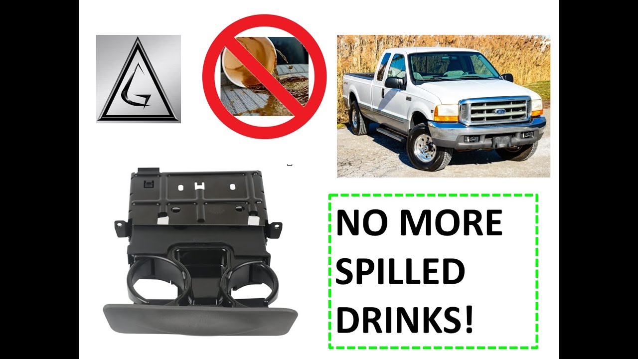 99 Ford Super Duty Cupholder upgrade