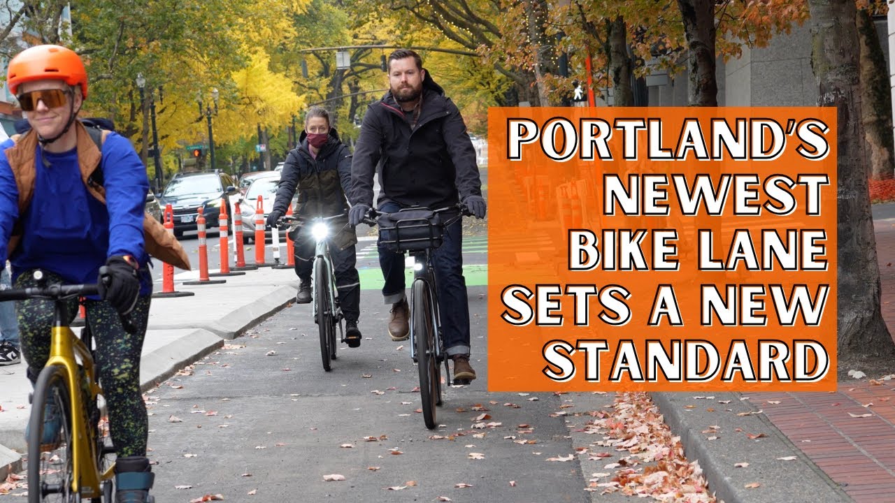 Ride Portland's Best Downtown Bike Lane