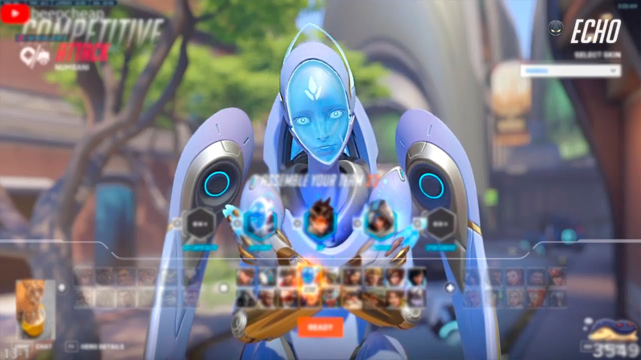 BEEPCHEAP ECHO GAMPLAY - 37 ELIMS - OVERWATCH 2 SEASON 11 TOP 500
