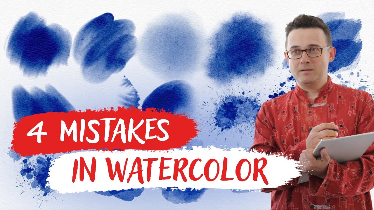 How to improve your painting 🎨 4 common mistakes in watercolor