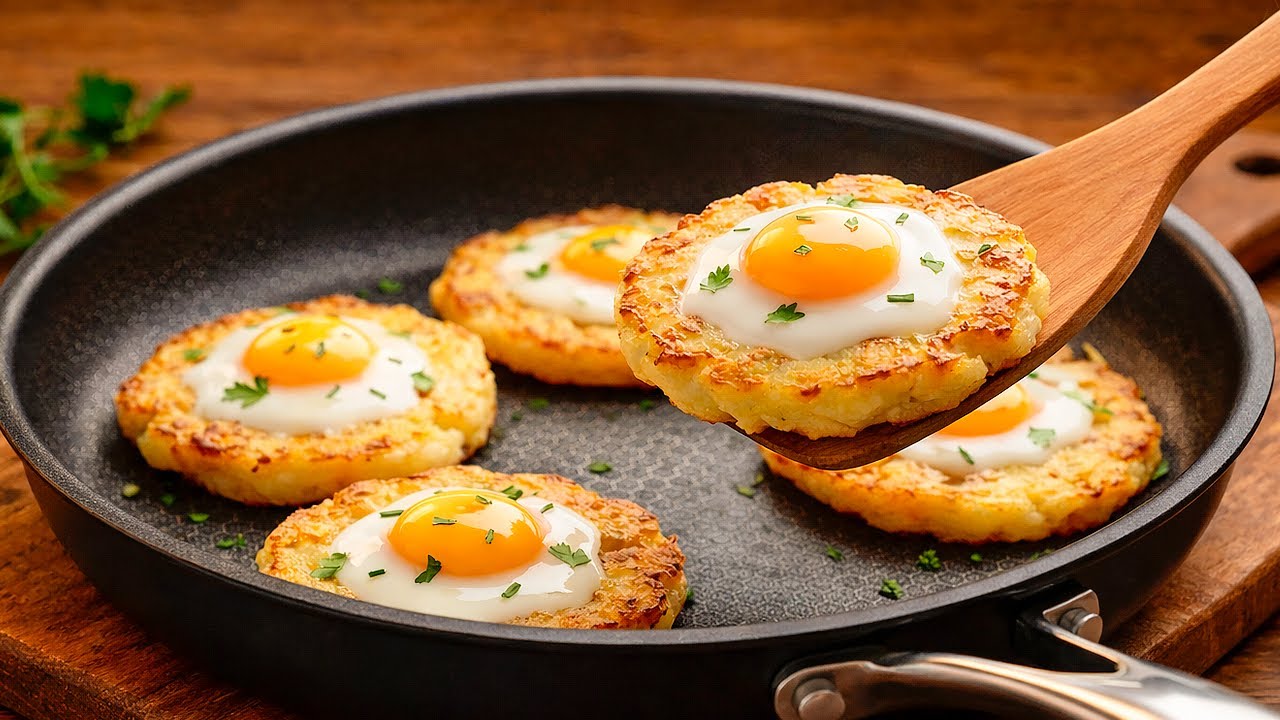 Только картошка и яйца! Это так вкусно, что я готовлю это три раза в неделю! БОЖЕ, КАК ВКУСНО!