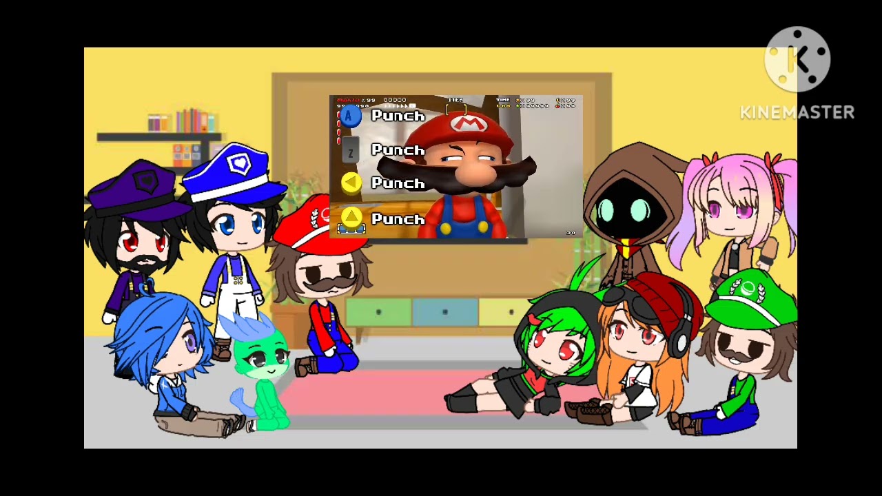 Smg4 crew react to @SMG4 first video remastered 