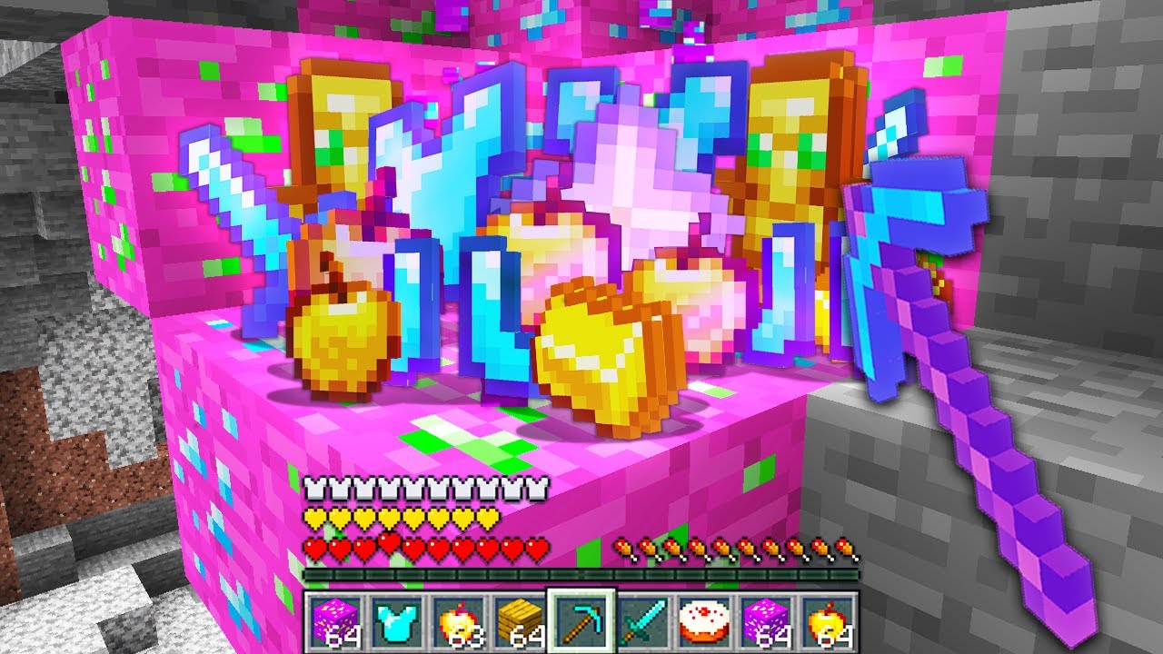 i found op loot from RANDOM ORE in Minecraft UHC...