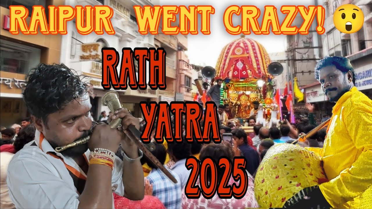 JAGANNATH RATH YATRA 2025 🚩 | Raipur Ka Bhakti Mahotsav | Crowd, Culture & Emotions 🙏🎥