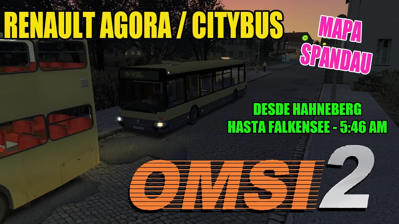 OMSI 2 | Renault Agora / Citybus (Spandau) - Hahneberg hasta Falkensee 🚌🚏