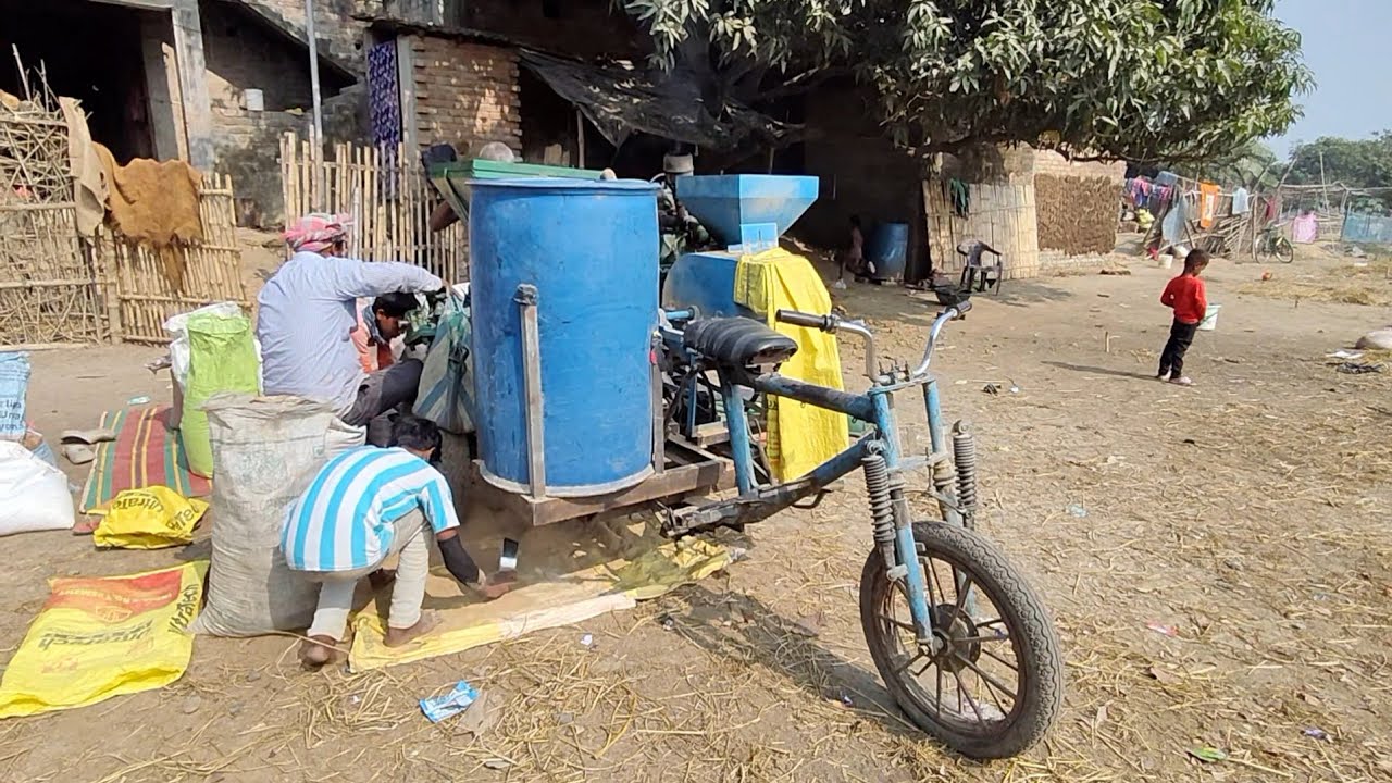 Dhan kutne ka machine 