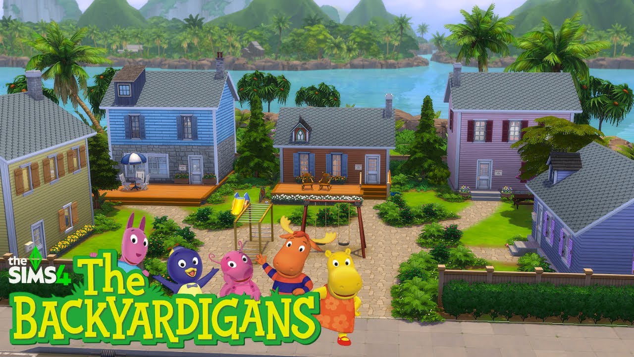 Construí la casa de los BACKYARDIGANS en Los Sims 4
