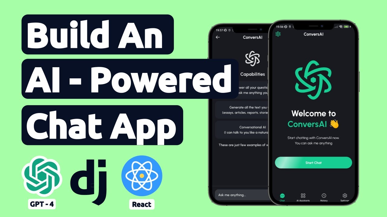 Django and React Fullstack AI Project | Build a Chat App with Django, React, and GPT-4