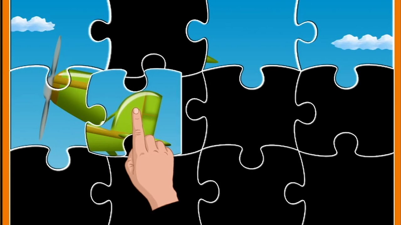 Biplane Puzzle, Cartoon Video For Kids