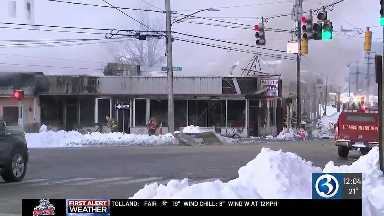 VIDEO: Massive overnight fire rips through several Thomaston businesses