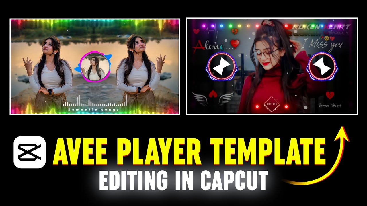 Avee Player Music Visualizer Template Editing In Capcut | How To Make Music Visualizer In Capcut