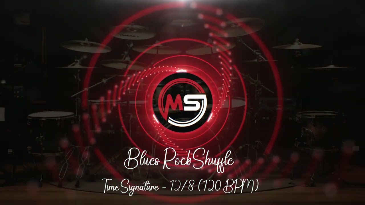 120 BPM ‖ Blues Rock Shuffle #2 ‖ 12/8 Drum Track ‖ Drum Beat ‖ Metronome