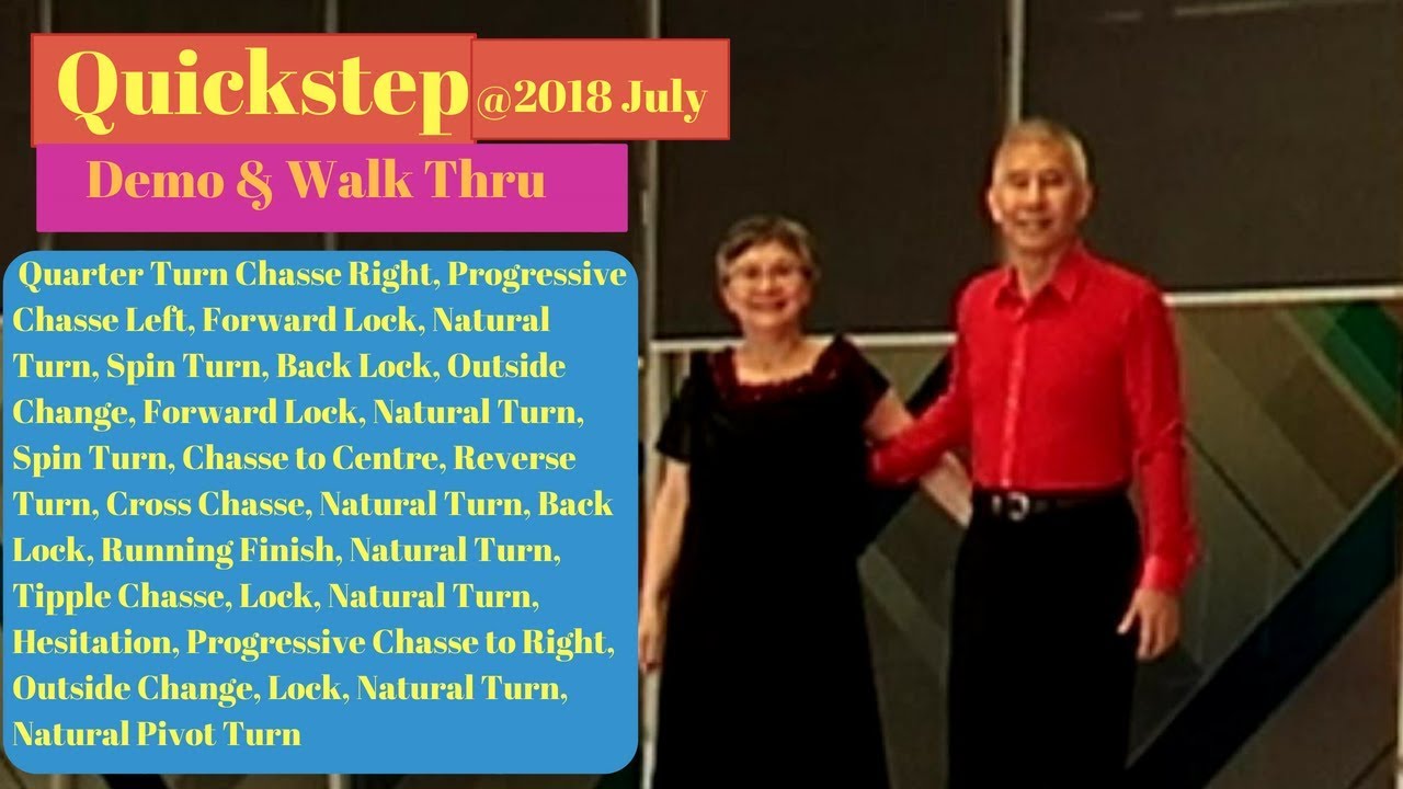 Quickstep 1 min routine - Cross Chasse, Running Finish, Tipple Chasse, MJCSA, 201807
